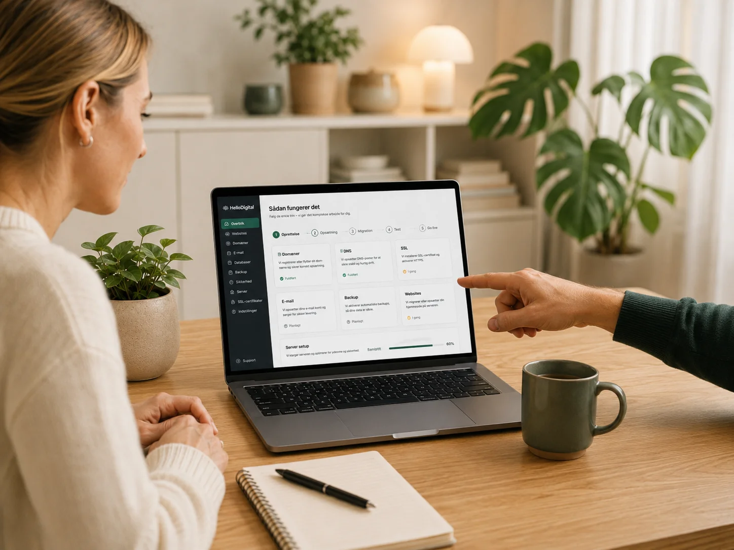 Hellodigital hosting overblik og samarbejde