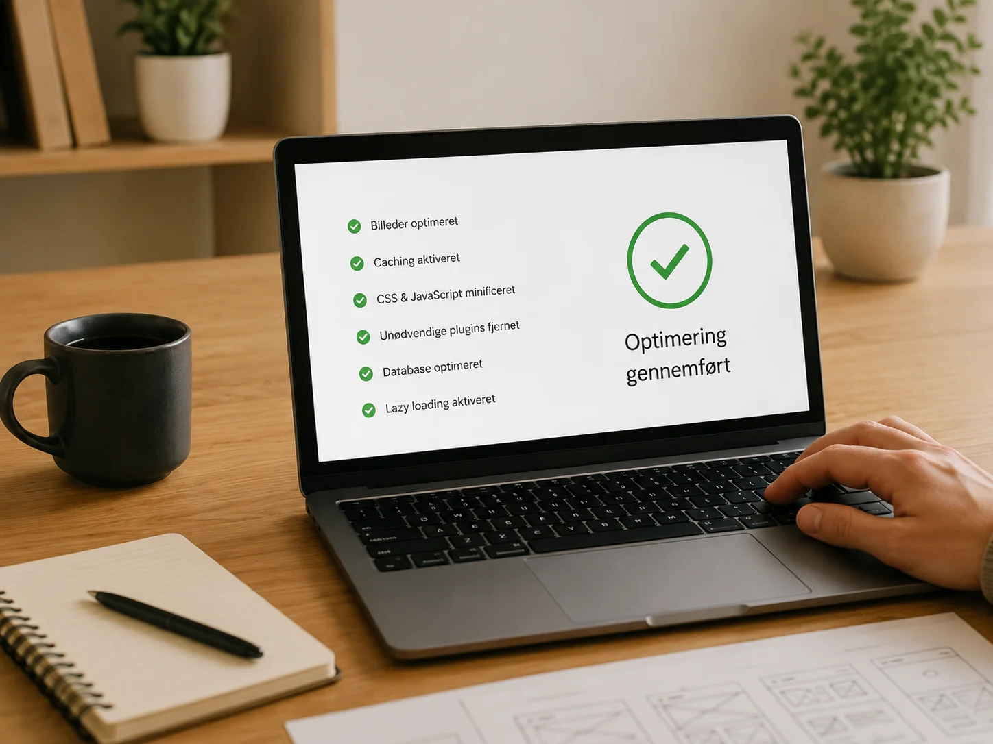 Wordpress Hastighedsoptimering hos Hellodigital
